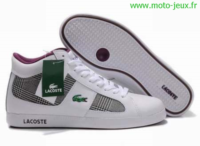 basket lacoste femme pas cher