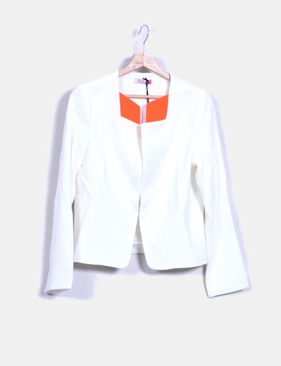 blazer blanc pas cher