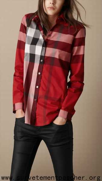 chemise femme burberry pas cher