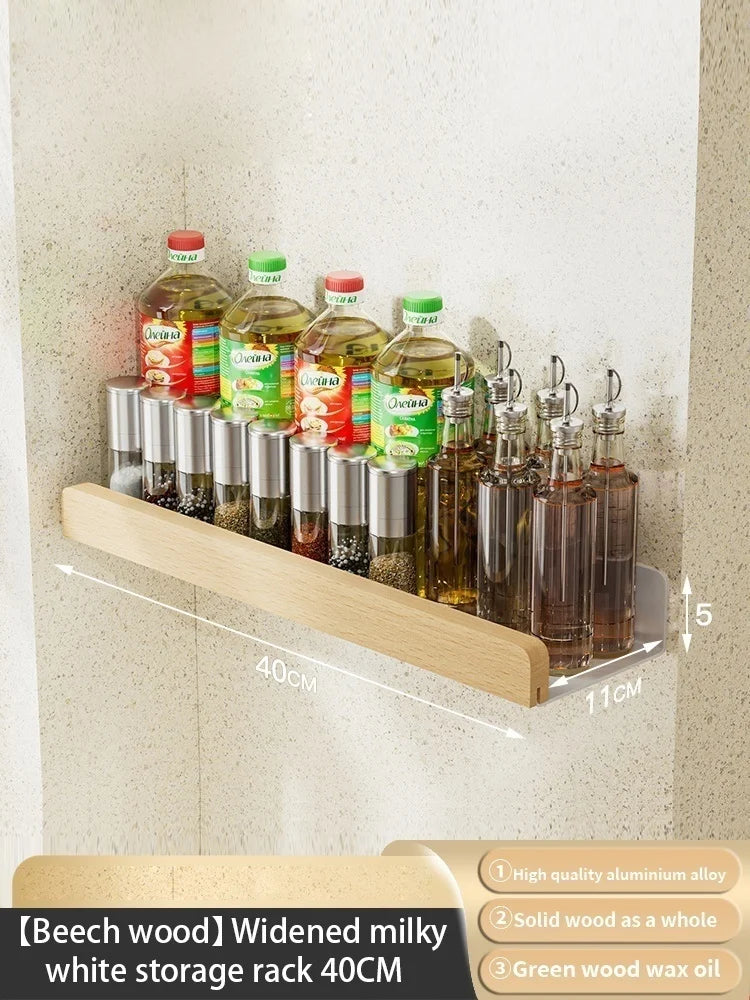 étagère murale bois massif - vendu à l'unité - Bois blanc 40cm