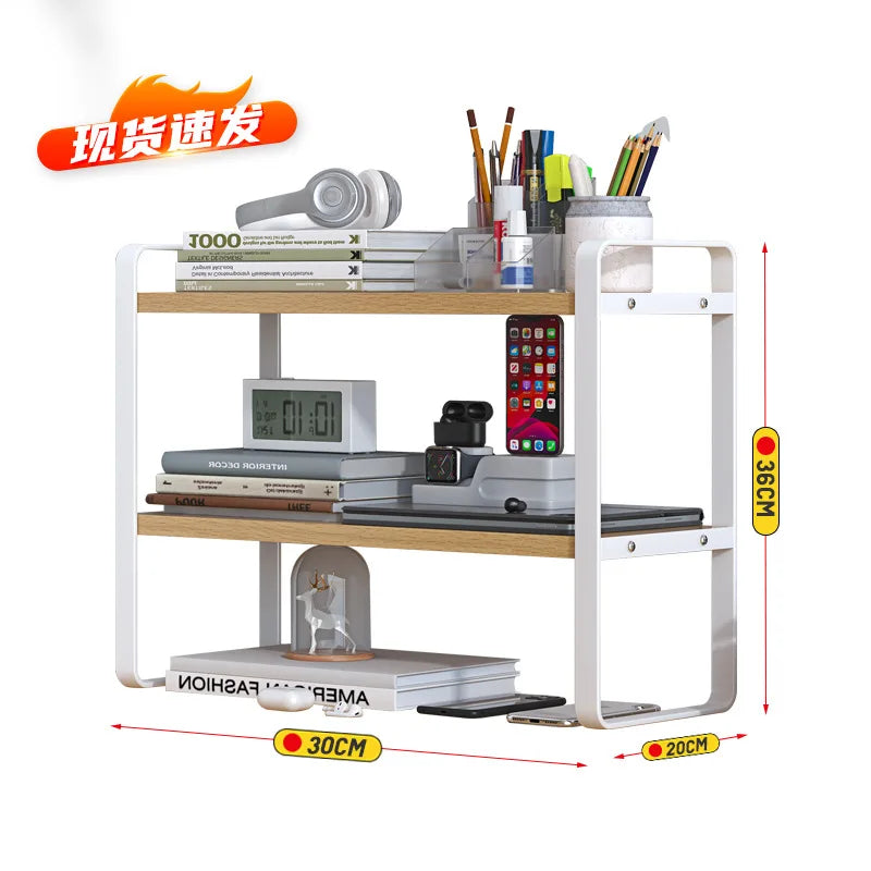 étagère bureau design à 2 niveaux - B