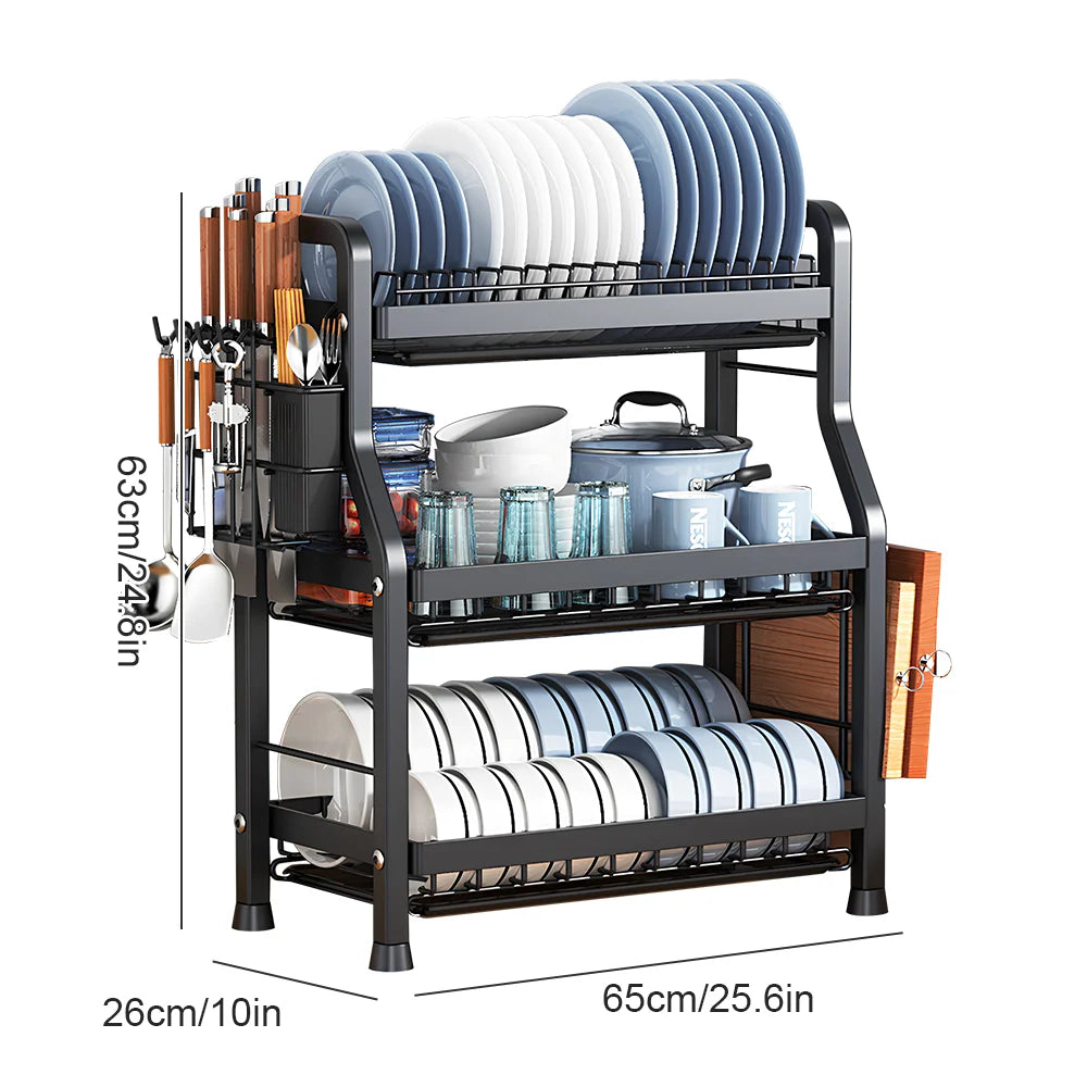 Petite étagère cuisine - 3 couches étagère cuisine