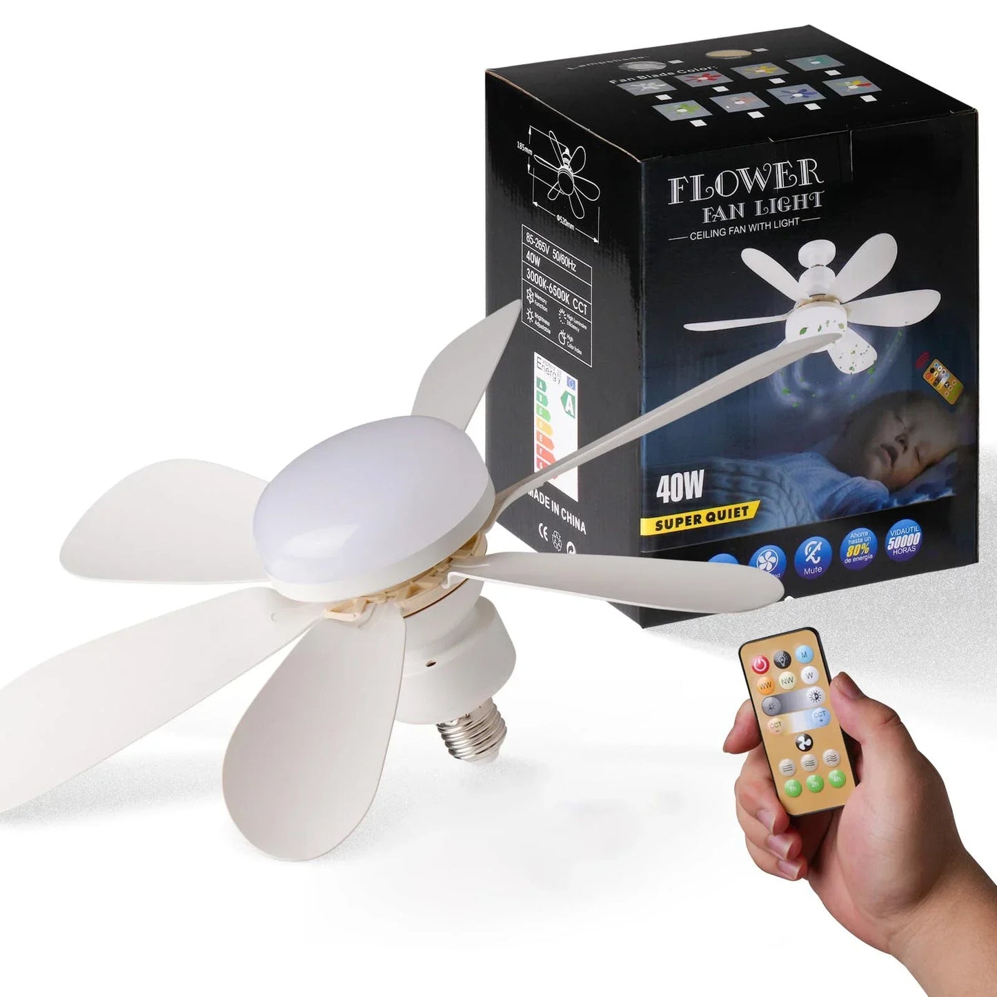 Ventilateur pour plafond LED 40W - Nordantic