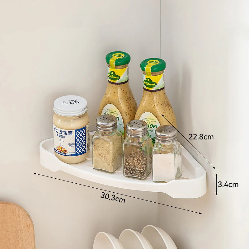 Étagère d'angle cuisine à poser simple - B