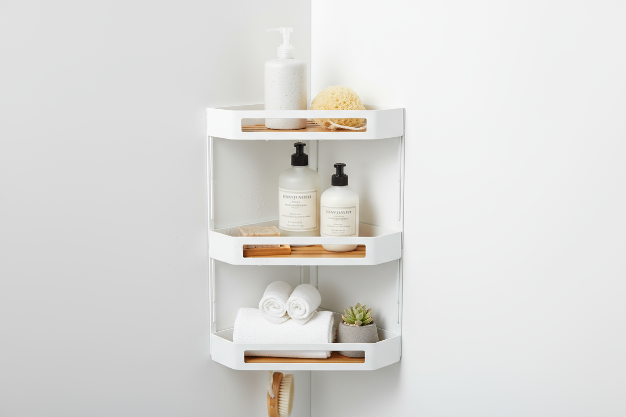 Etagère dans douche