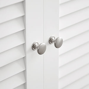 Meuble salle de bain murale blanc avec 2 portes -