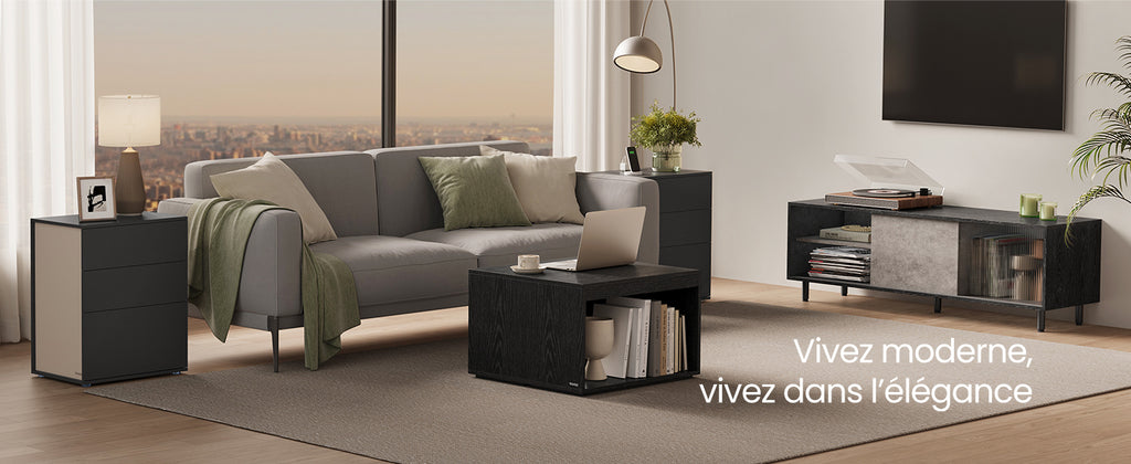 Table de nuit vasagle à montage ultra rapide -