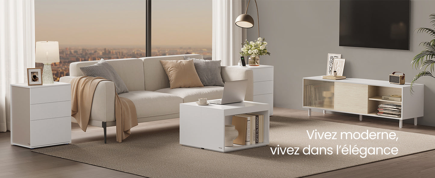 Table de nuit vasagle à montage ultra rapide -