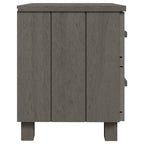 Table De Chevet Bois Hamar Gris Clair 40X35X44,5 cm -
