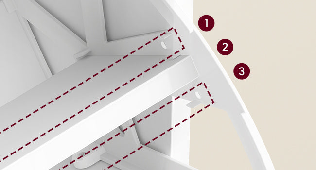 Étagère chaussures banc de couleur blanche 30 x 80 x 53.5 cm -