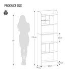 Étagère cube à poser sur pieds de style bibliothèque -