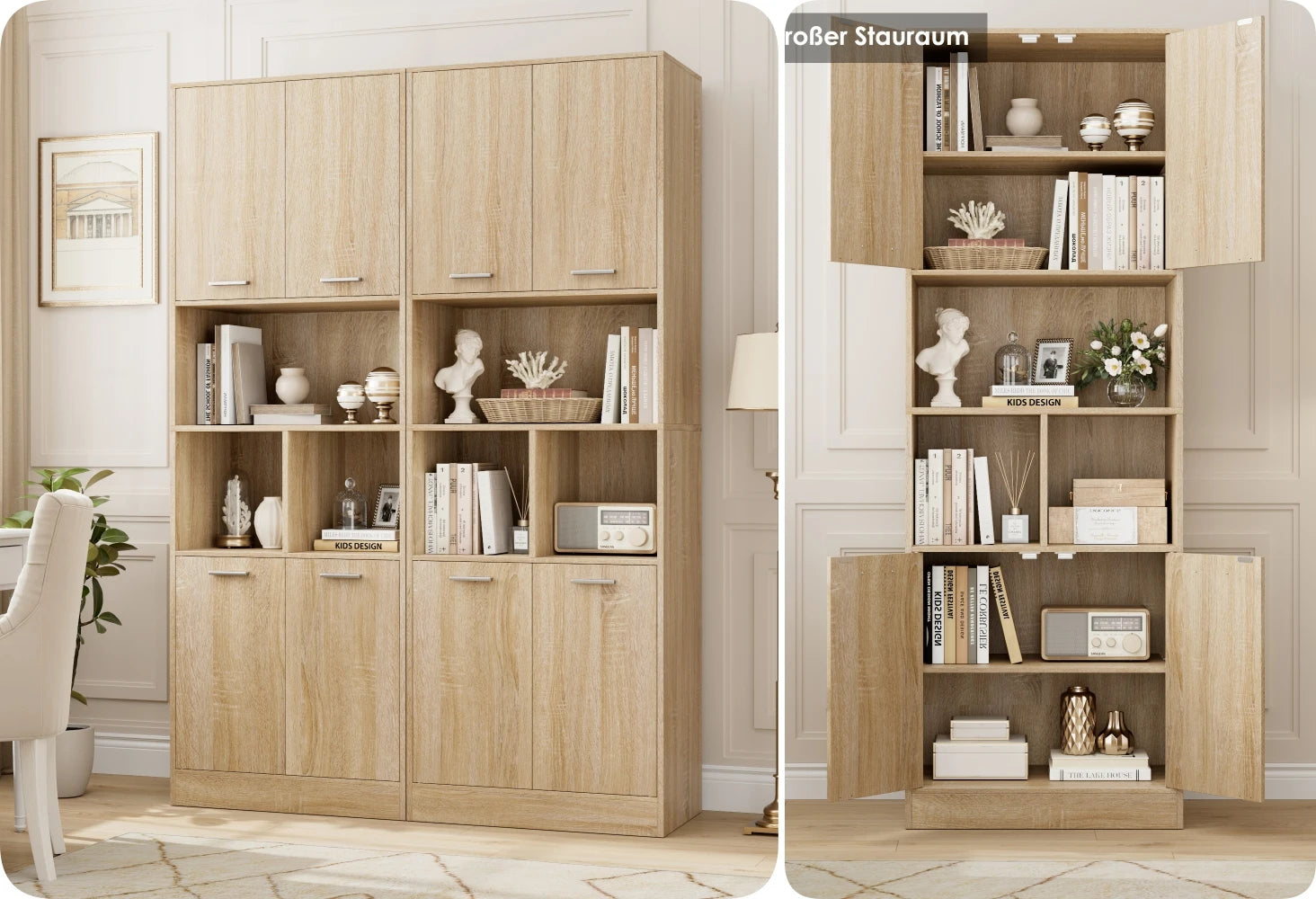 Meuble de rangement pour chambre adulte ou salon 180.5x60x40cm -