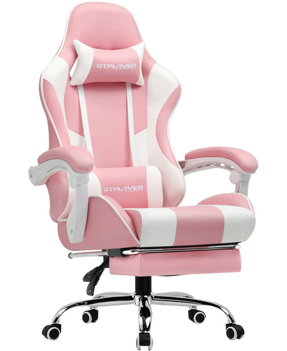 Chaise de bureau pas cher design solide et gamer - Rose Chaise de bureau