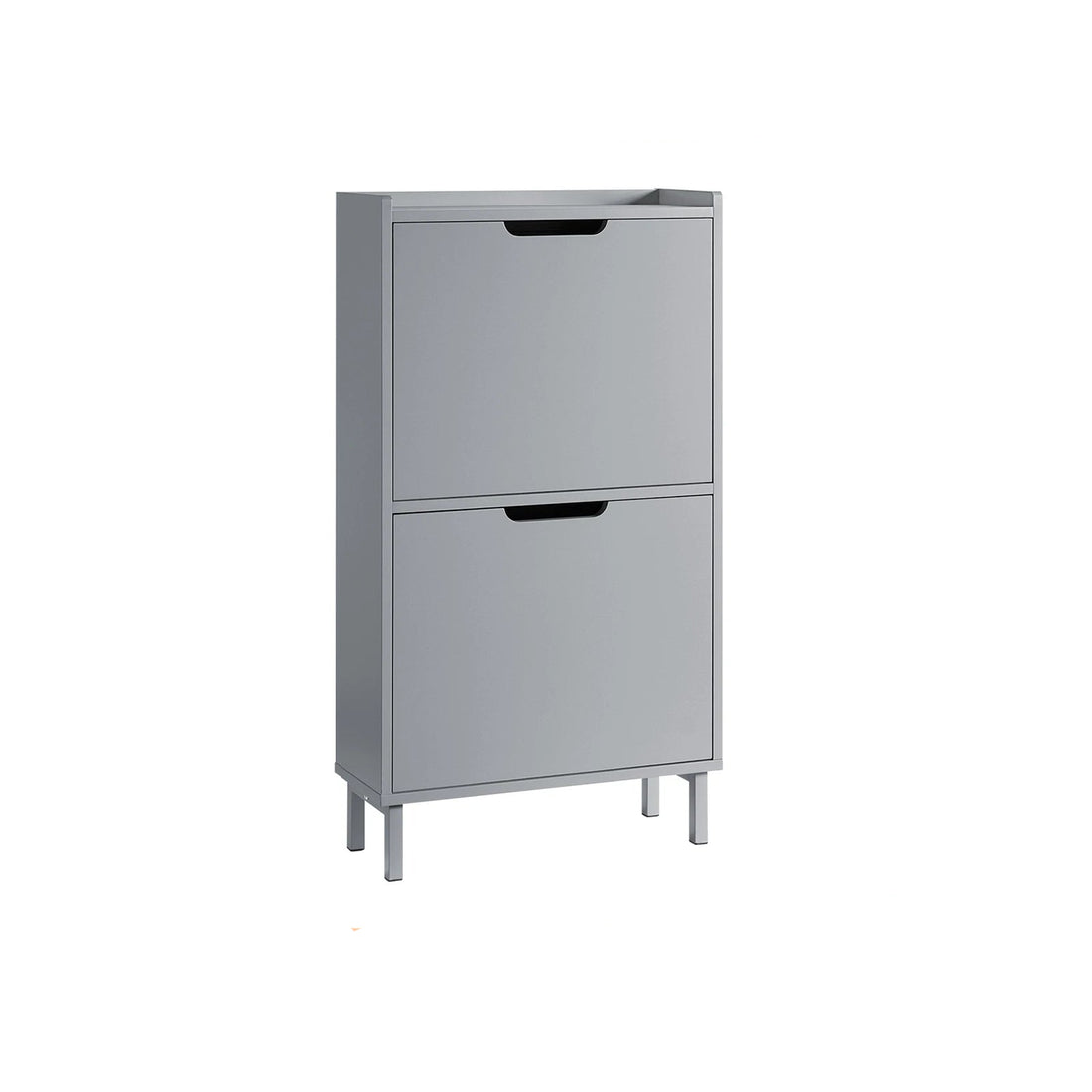 Meuble à chaussure étagère gris - 129cm x 19cm x 50cm