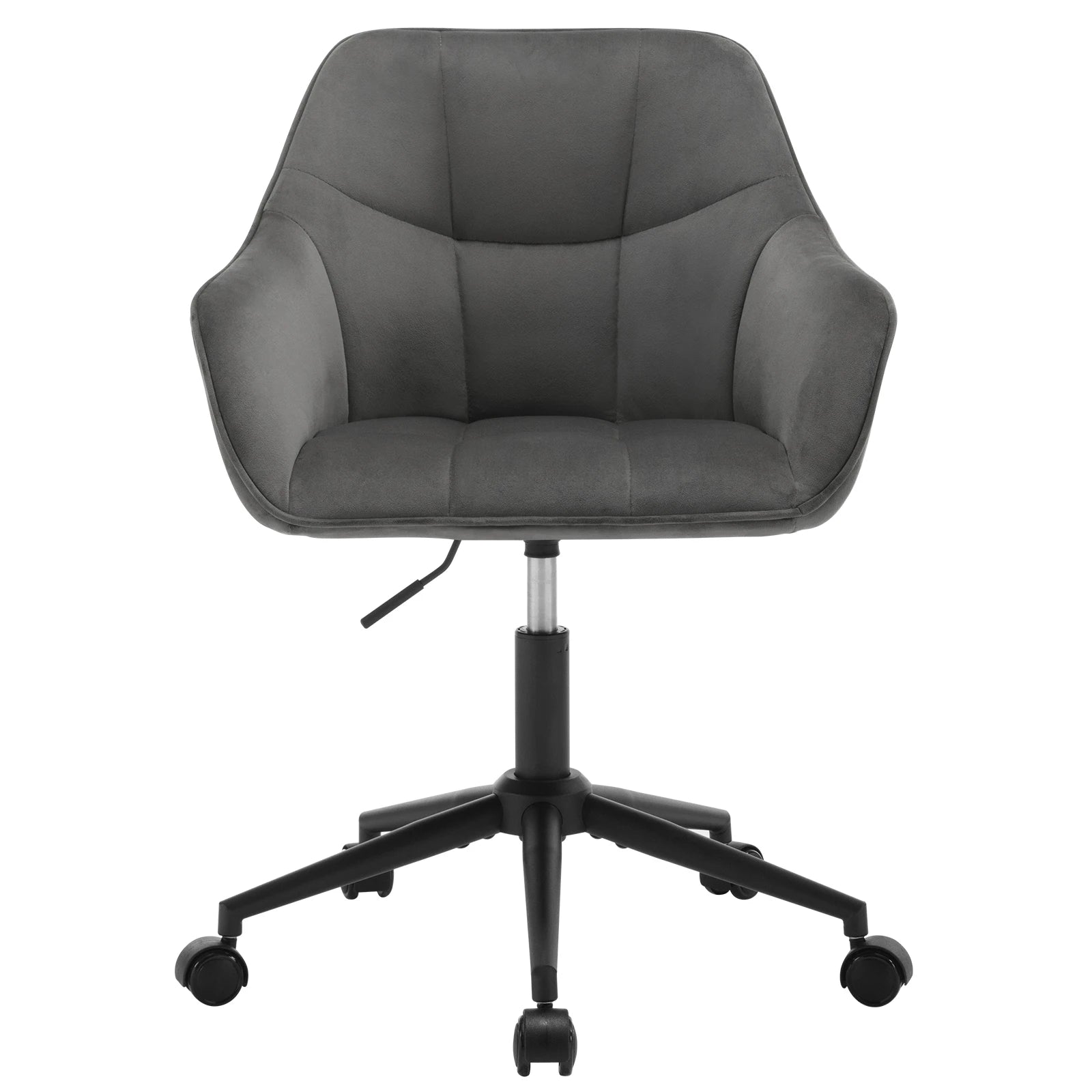 Chaise de bureau pivotante en velours -