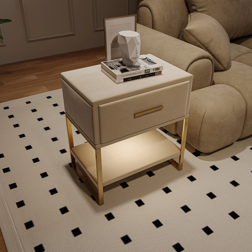 Table de chevet industriel de luxe -