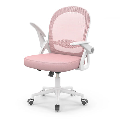 Chaise de bureau industriel ergonomique à taille moyenne - Rose Chaise de bureau
