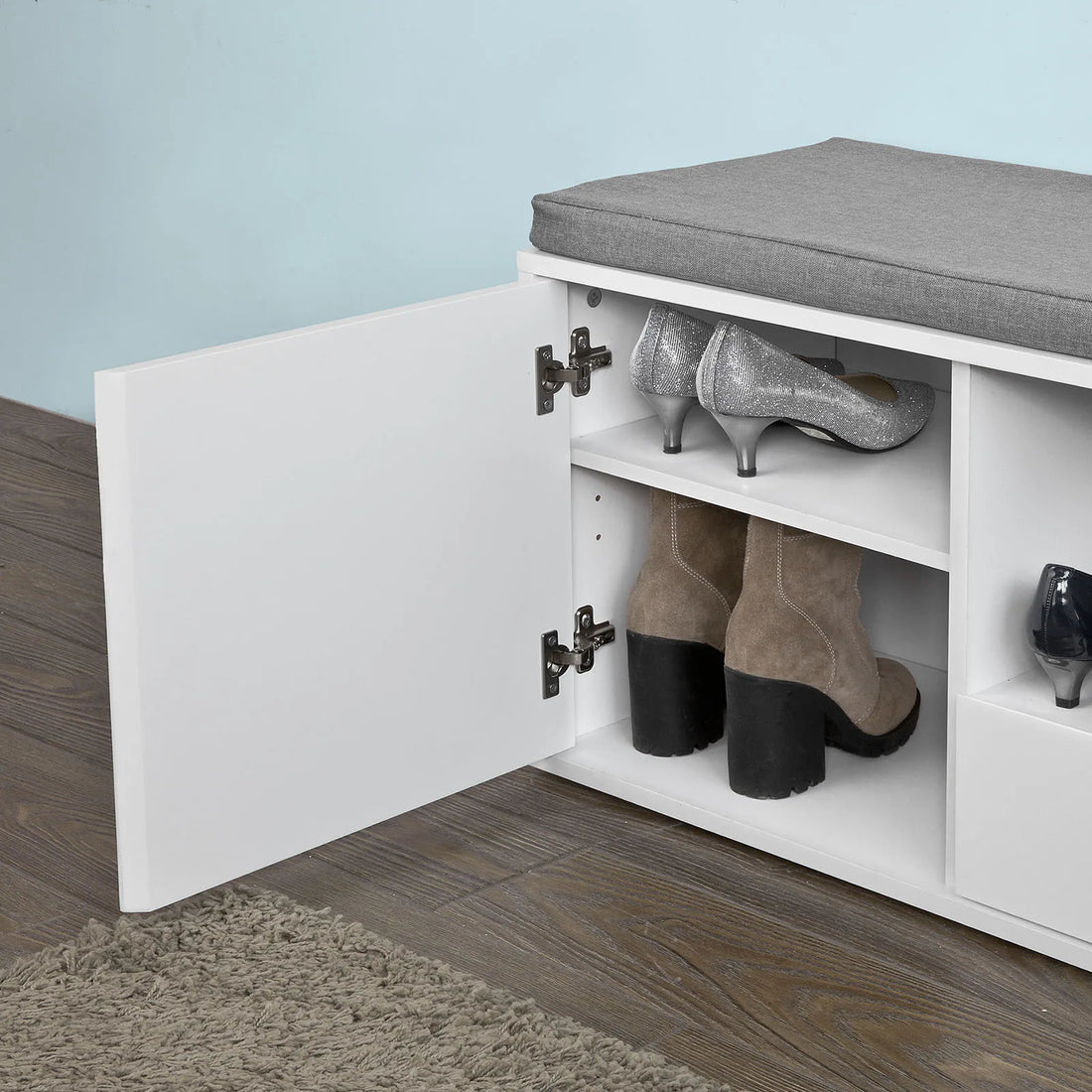 Meuble à chaussure avec tiroir 80x46x35cm -