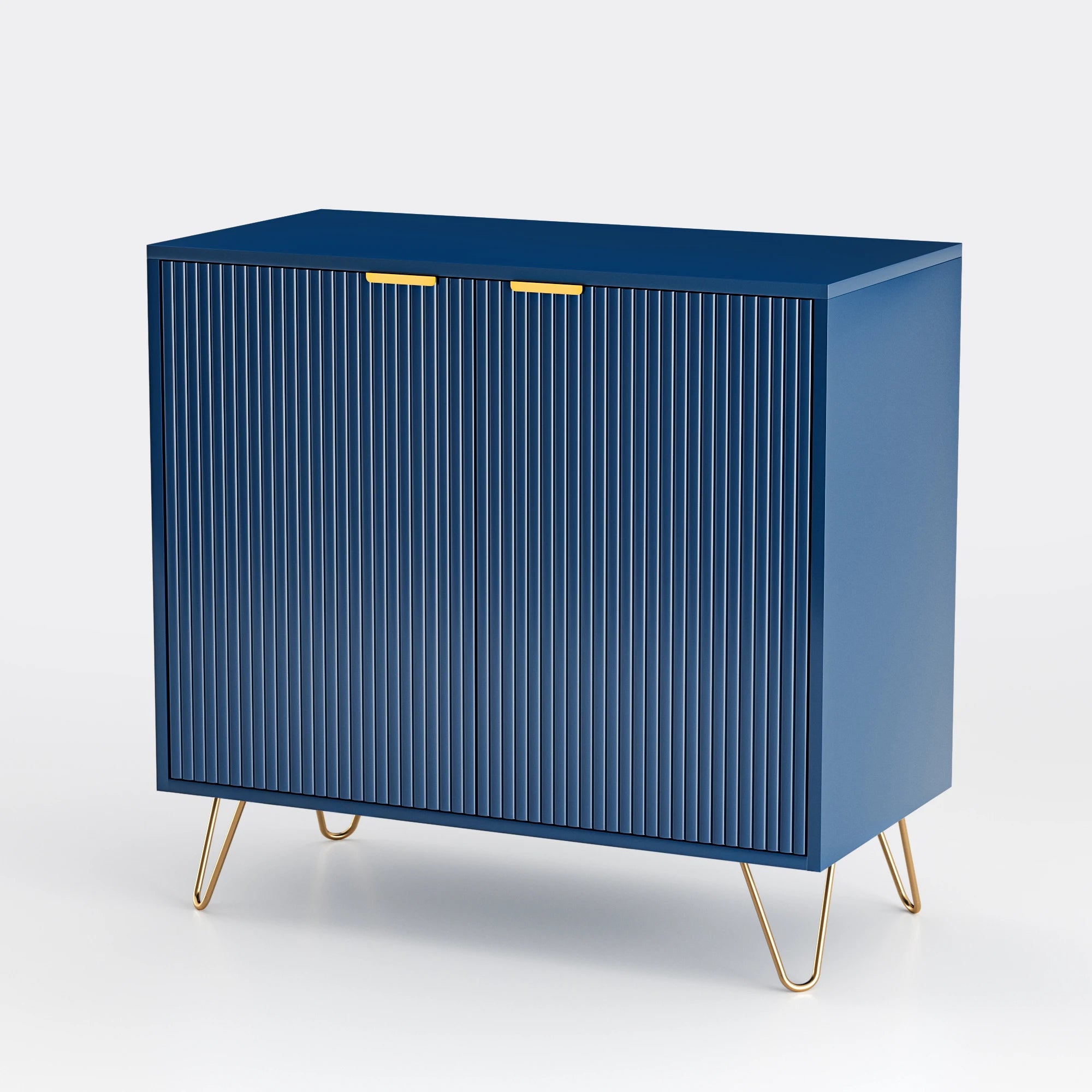 Table de chevet sans tiroir bleu -