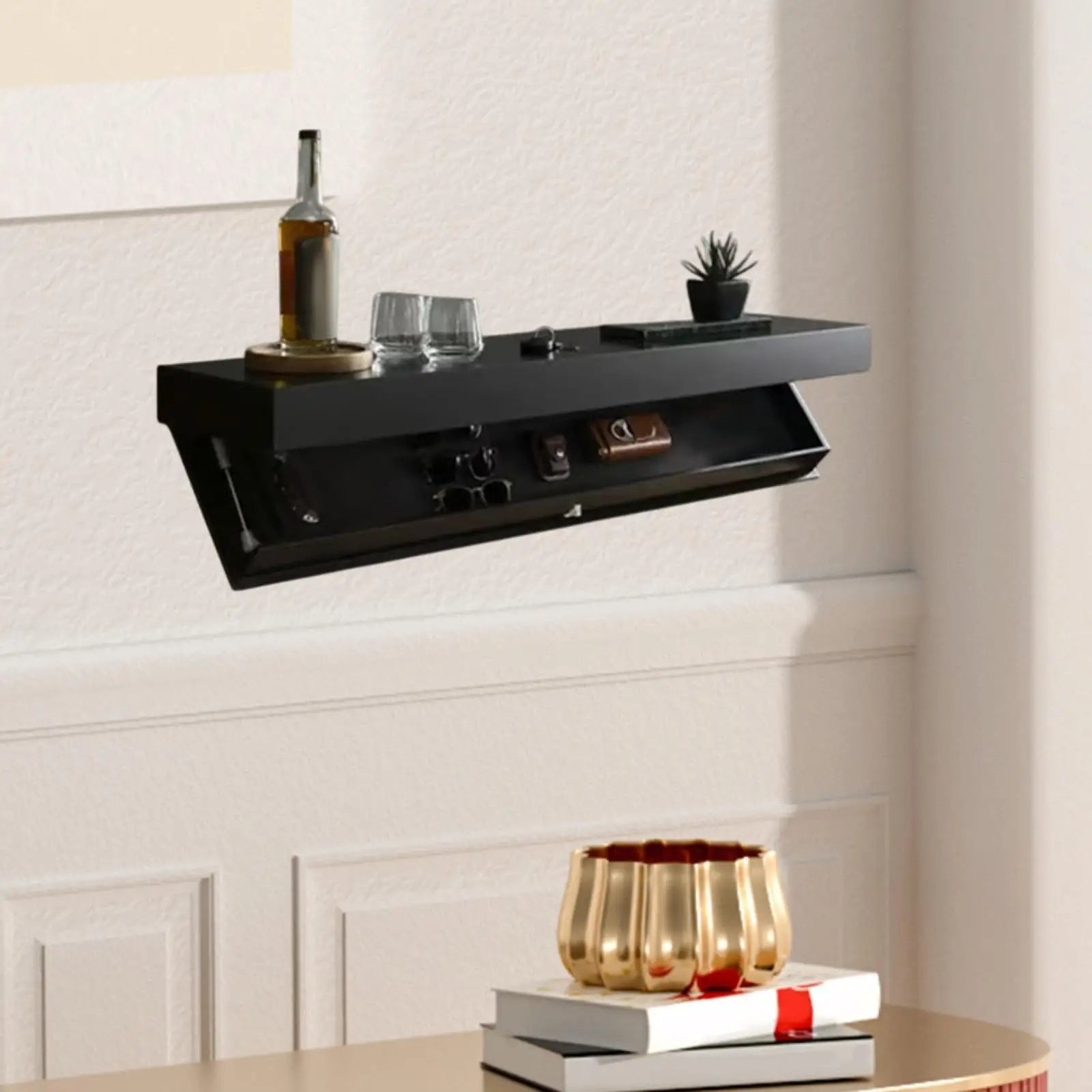 étagère bureau murale flottante -