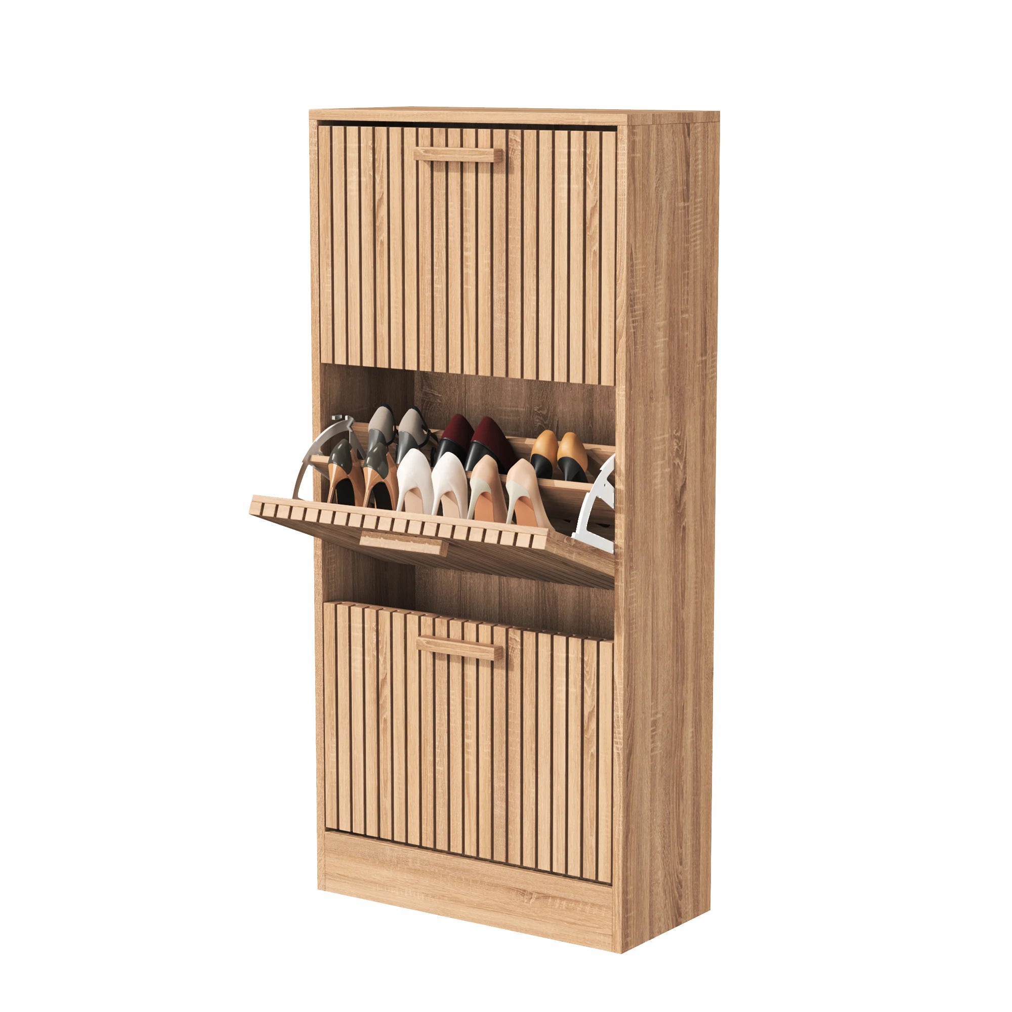 Meuble à chaussure d'appoint en bois massif - Style A Meuble à chaussure