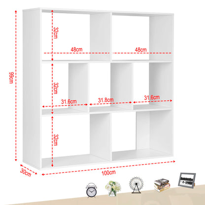 Étagère cube de rangement moderne 100x100x30cm -