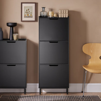 Meuble à chaussure étagère gris -