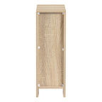 Table de chevet naturel étroite en bois -