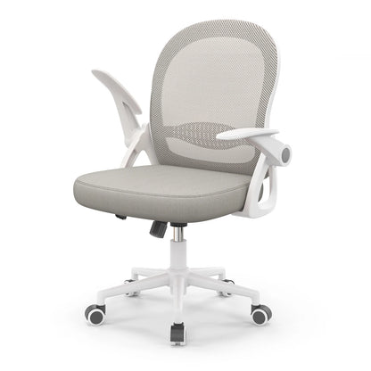 Chaise de bureau industriel ergonomique à taille moyenne - Gris Chaise de bureau