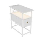 Table de chevet 1 tiroir blanc -