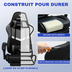 Chaise de bureau pas cher avec coussin et ajustable -