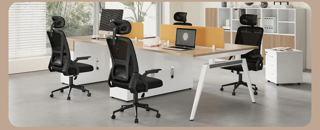 Chaise de bureau secrétaire dispo en couleur rose, noir et gris -