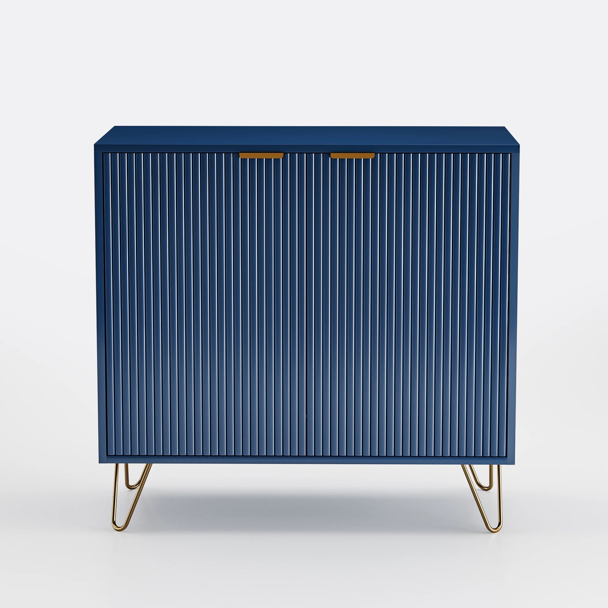 Table de chevet sans tiroir bleu -