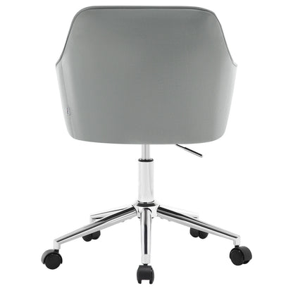 Chaise de bureau pivotante en velours -