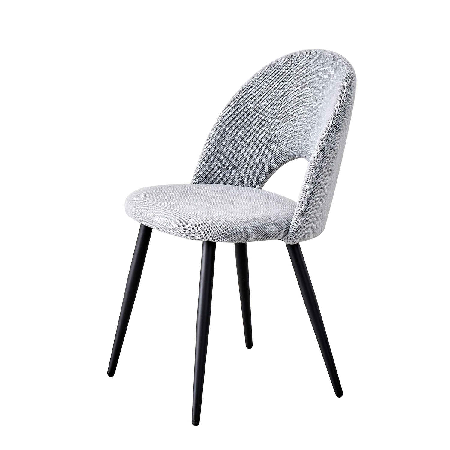 Chaise salle à manger lot de 4 à dossier creux -