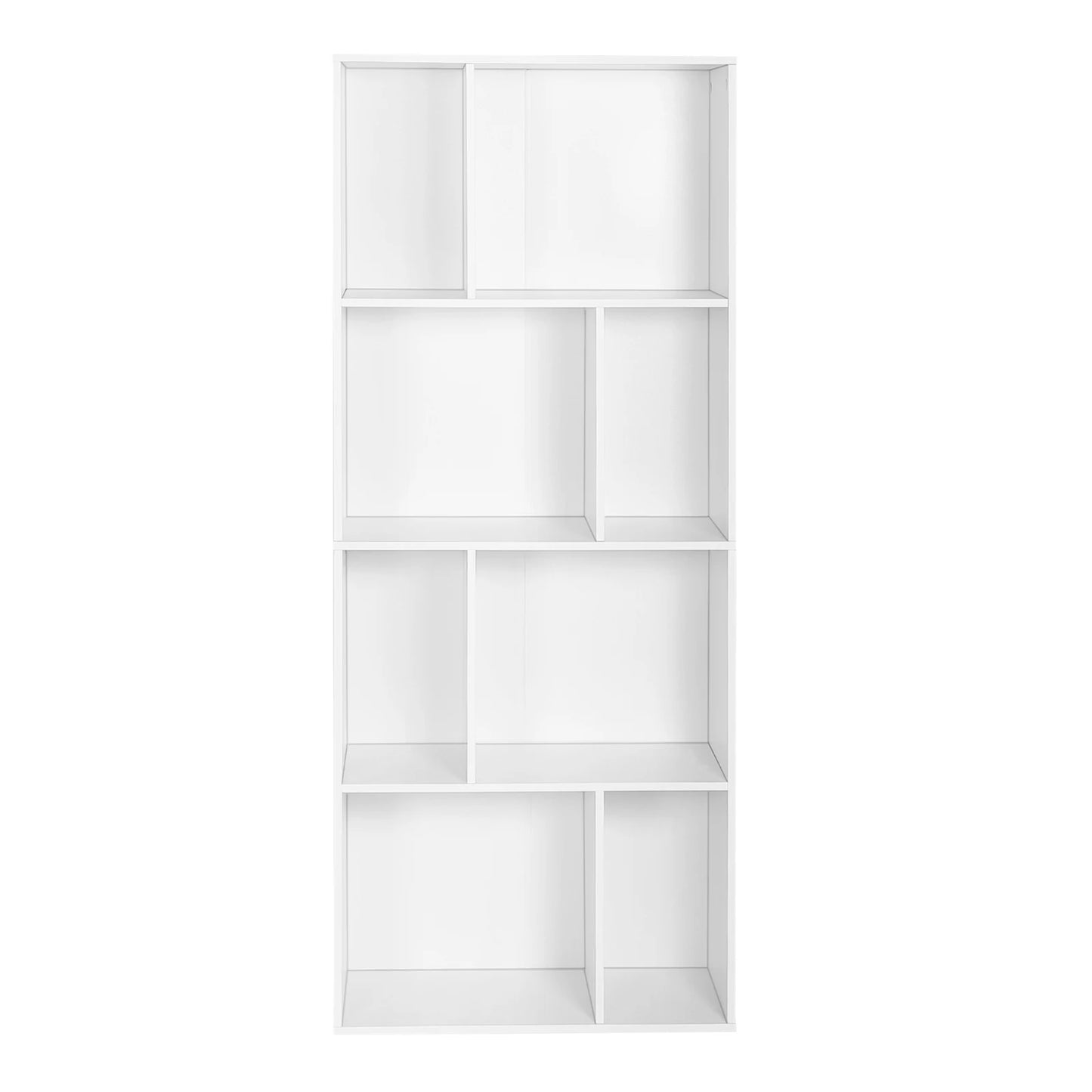 Étagère cube blanche haute à 8 compartiments -