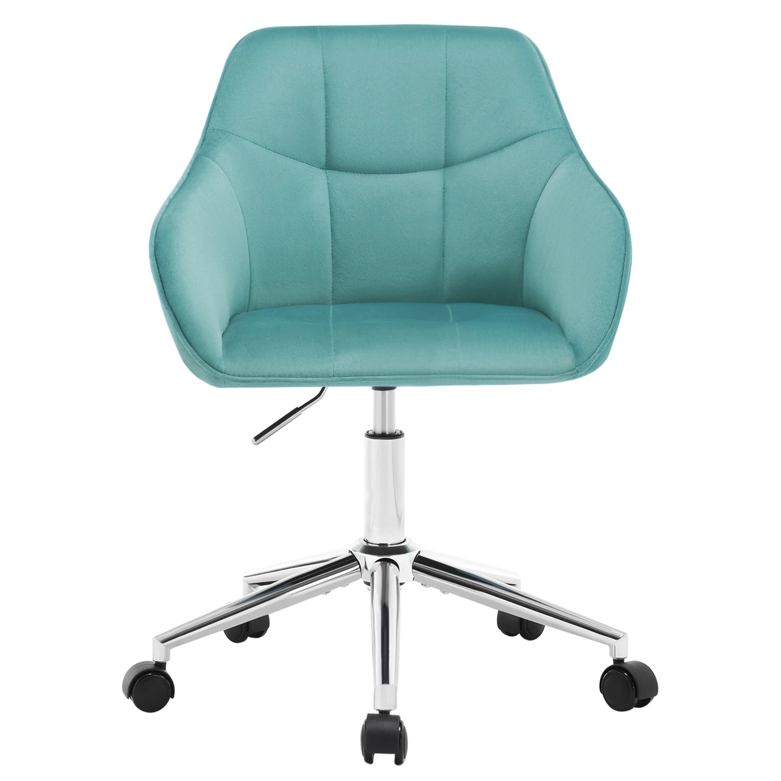 Chaise de bureau pivotante en velours -