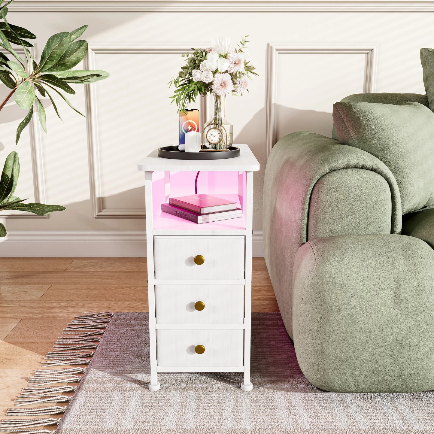 Table de chevet structure métallique -