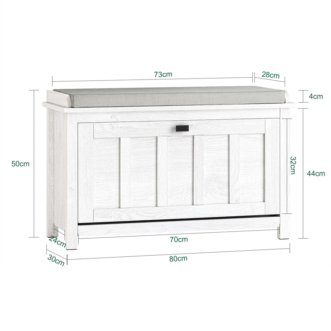 Meuble à chaussure blanc moderne -