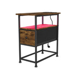 Table de chevet en métal Urban luxe avec LED -