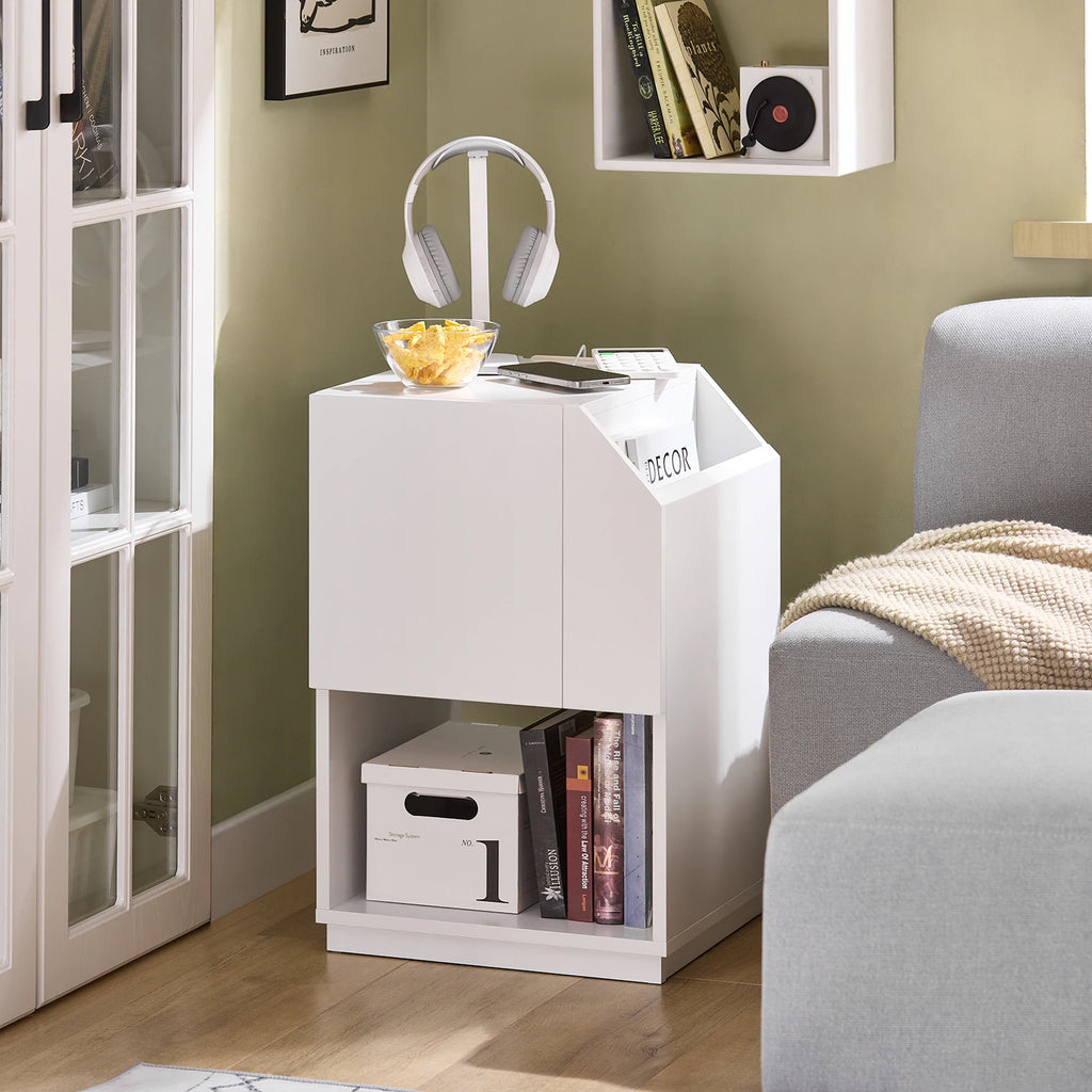 Table de chevet canapé blanc -