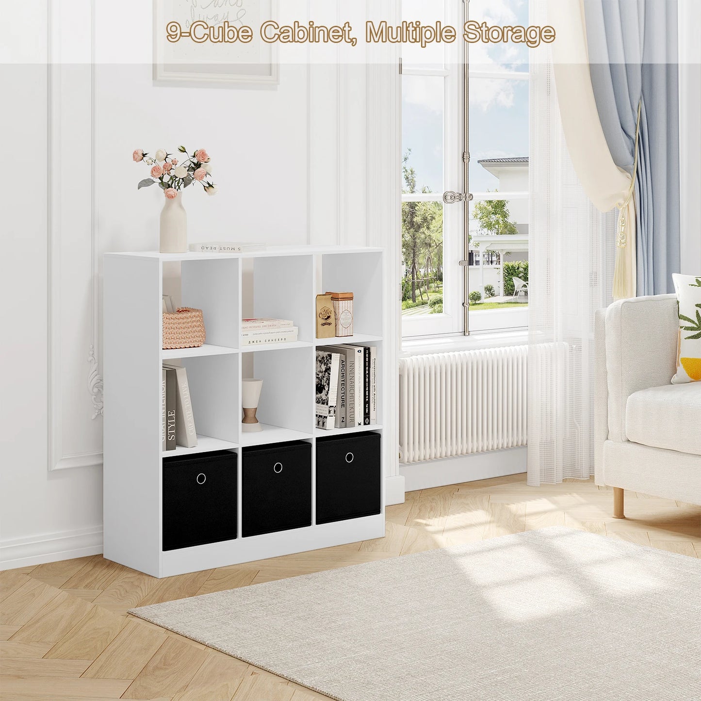 Étagère cube bois massif -