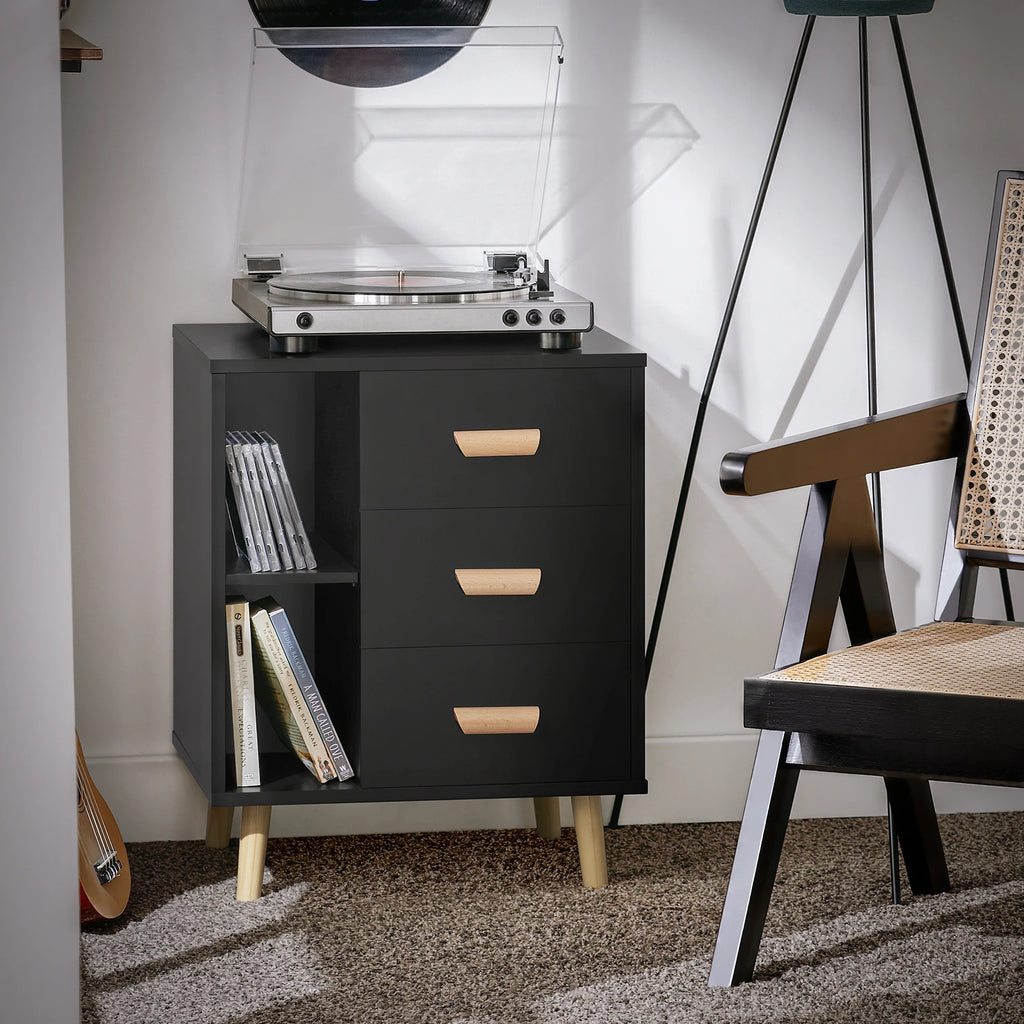 Table de chevet tendance premium - Noir Table de chevet