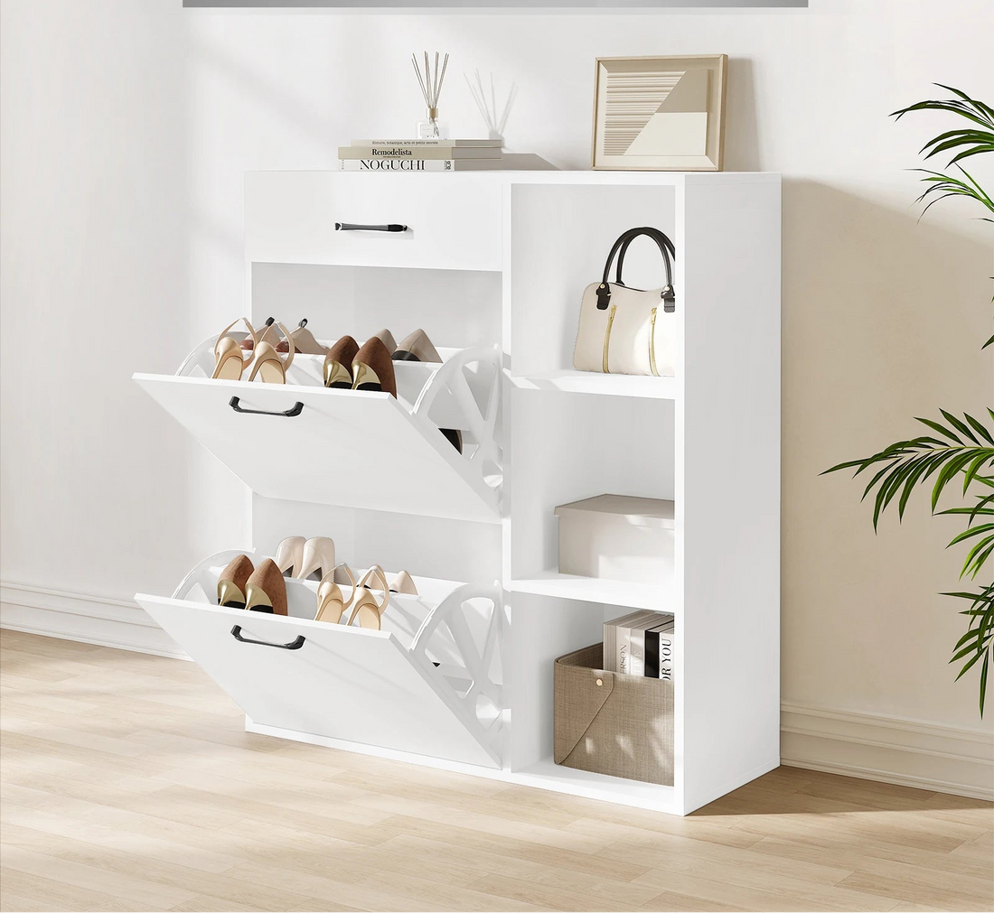 Meuble à chaussure moderne blanc -