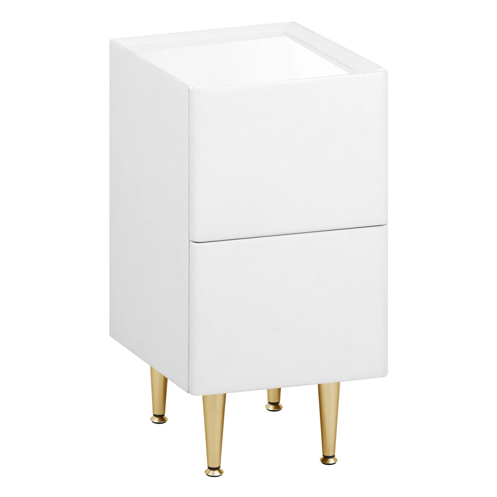 Table de nuit grise pour canapé ou chambre 1 pièce - Blanc Table de nuit