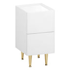 Table de nuit grise pour canapé ou chambre 1 pièce - Blanc Table de nuit