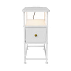 Table de chevet 1 tiroir blanc -