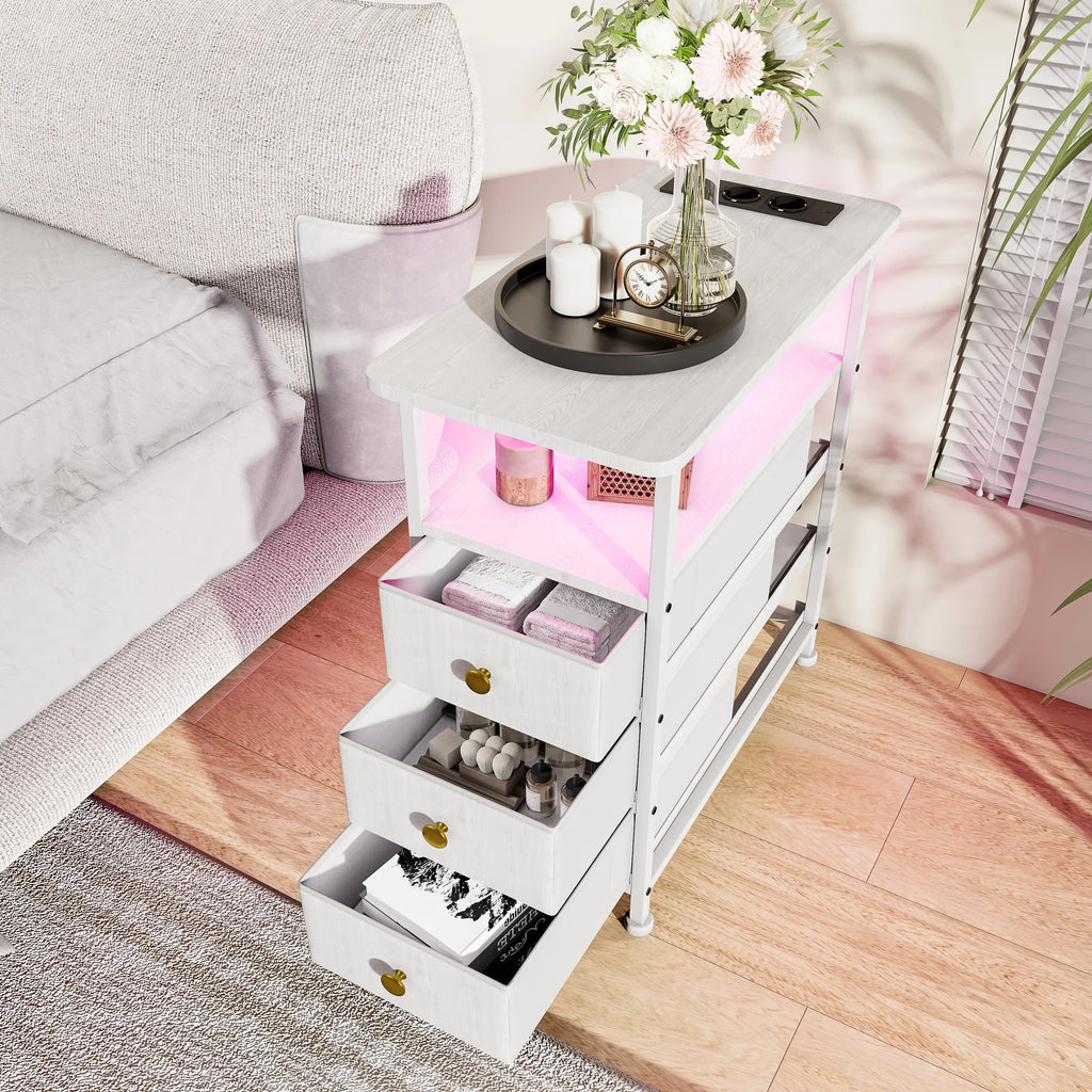 Table de chevet structure métallique -