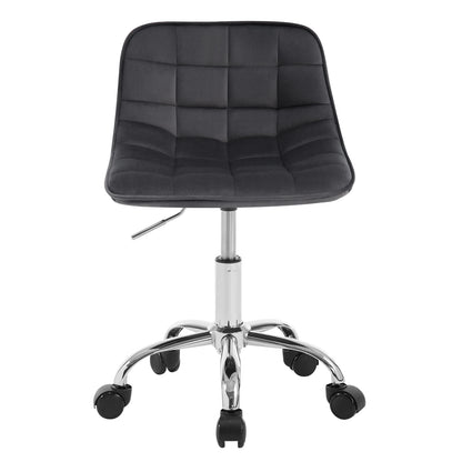Chaise de bureau sans accoudoirs avec roulette - Gris SB Chaise de bureau