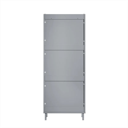 Meuble à chaussure étagère gris -